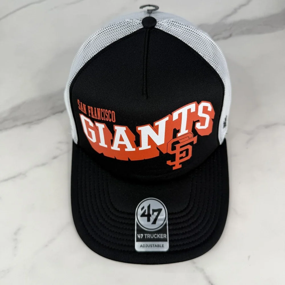 San Francisco Giants Hat Cap Snap Back Mens One Size Black White‎ 47 Baseball